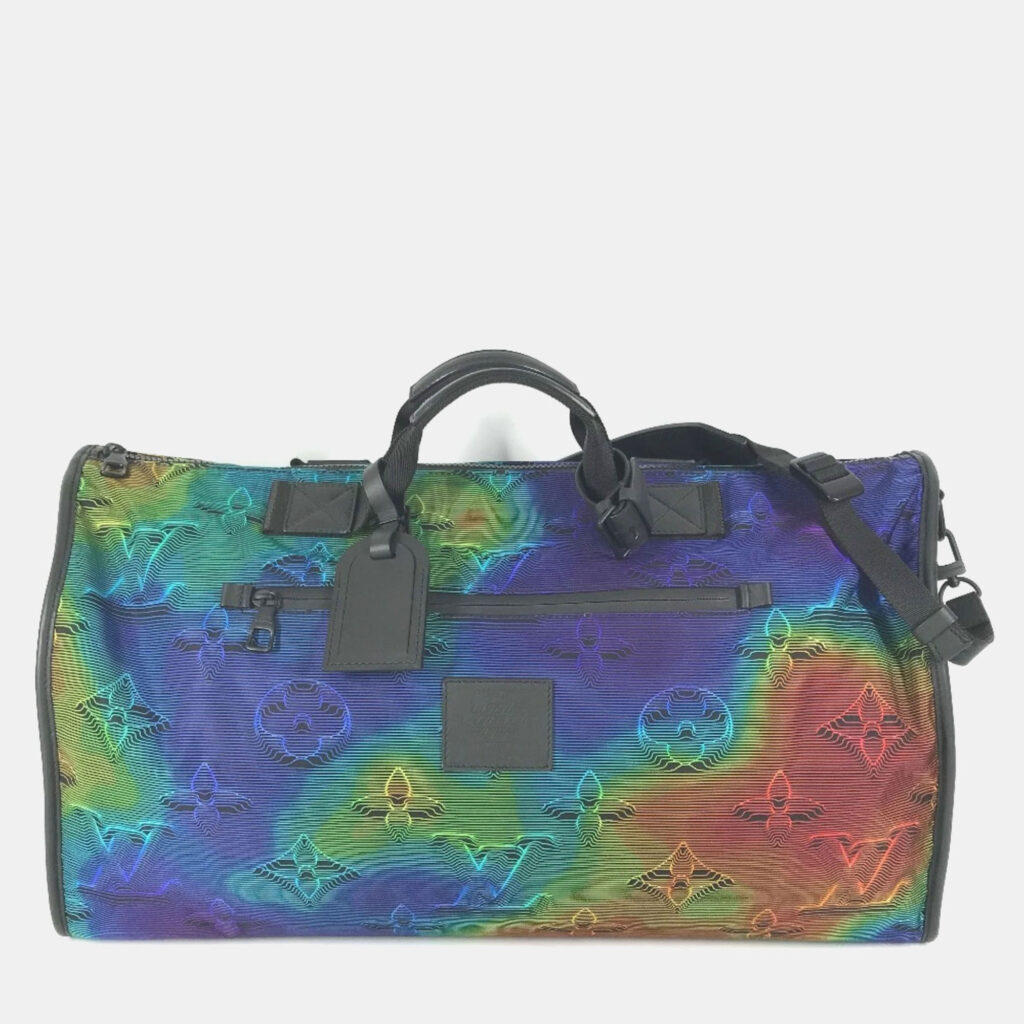 Louis Vuitton Keepall Bandouliere 50 Multicolor/Gray Monogram Leather and Nylon Travel Bag