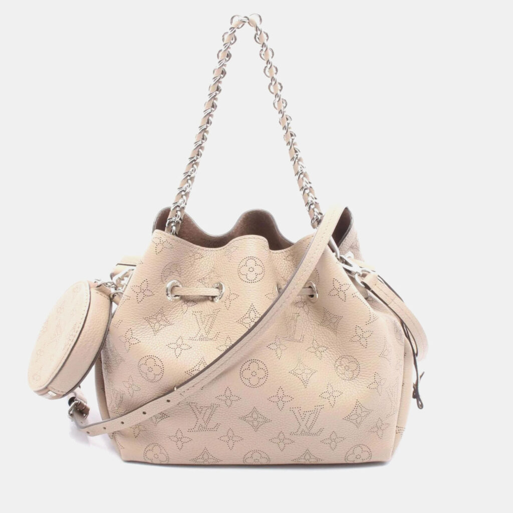 Louis Vuitton Bella Beige Mahina Leather Satchel Louis Vuitton Bella Beige Mahina Leather Satchel