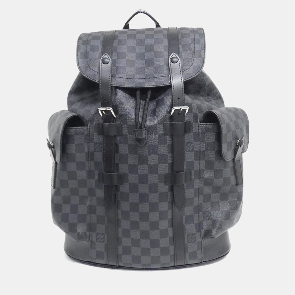 Louis Vuitton Christopher MM Damier Graphite Canvas Backpack Louis Vuitton Christopher MM Damier Graphite Canvas Backpack