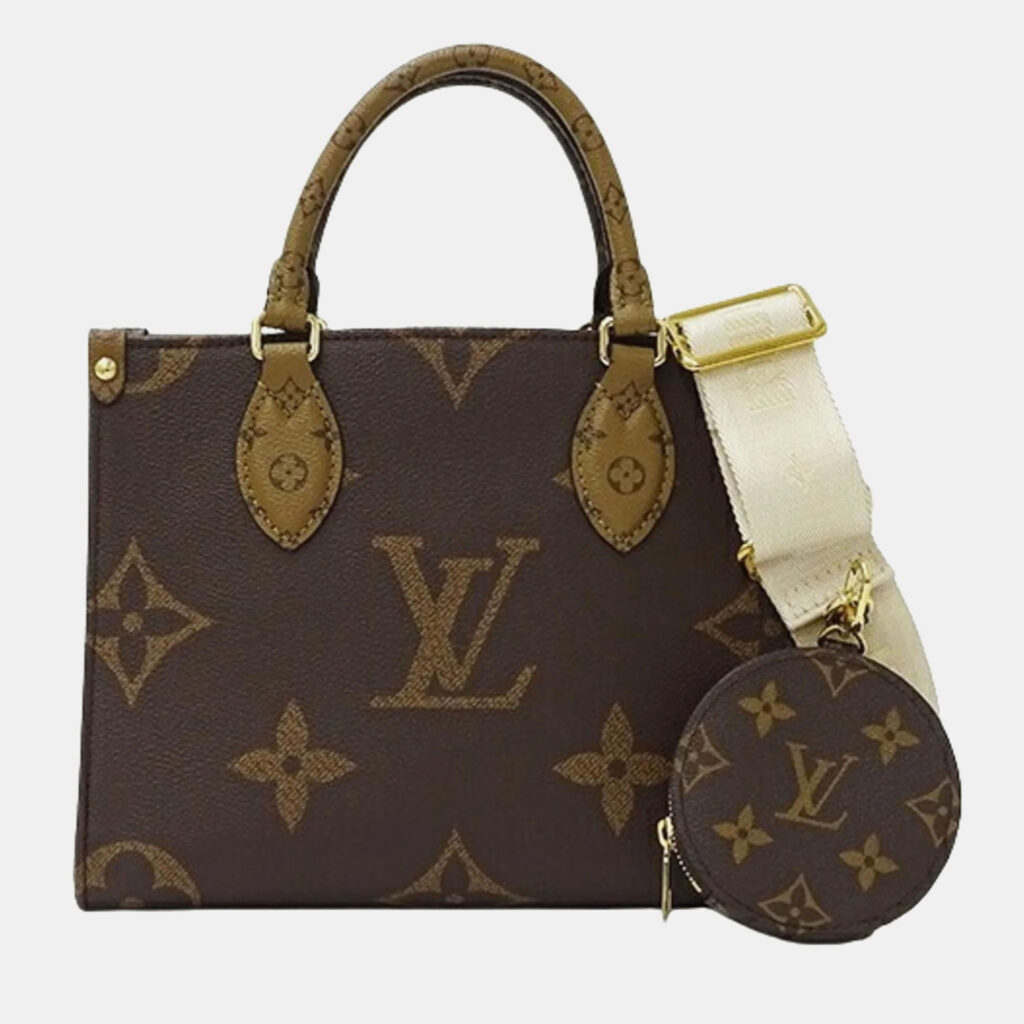Louis Vuitton OnTheGo PM Monogram Giant Canvas Shoulder Bag Louis Vuitton OnTheGo PM Monogram Giant Canvas Shoulder Bag