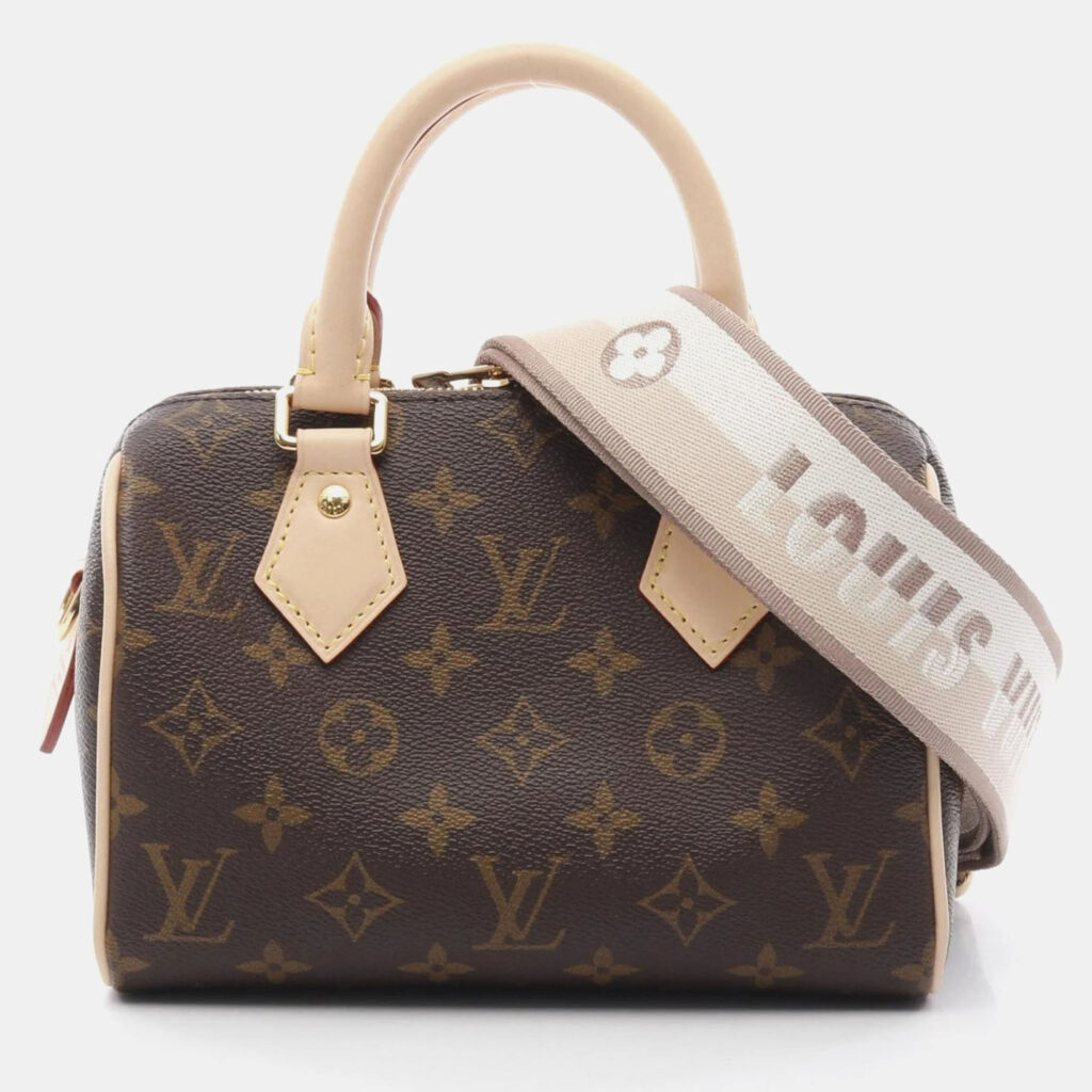 Louis Vuitton Speedy Bandouliere 20 Brown Monogram Canvas Shoulder Bag