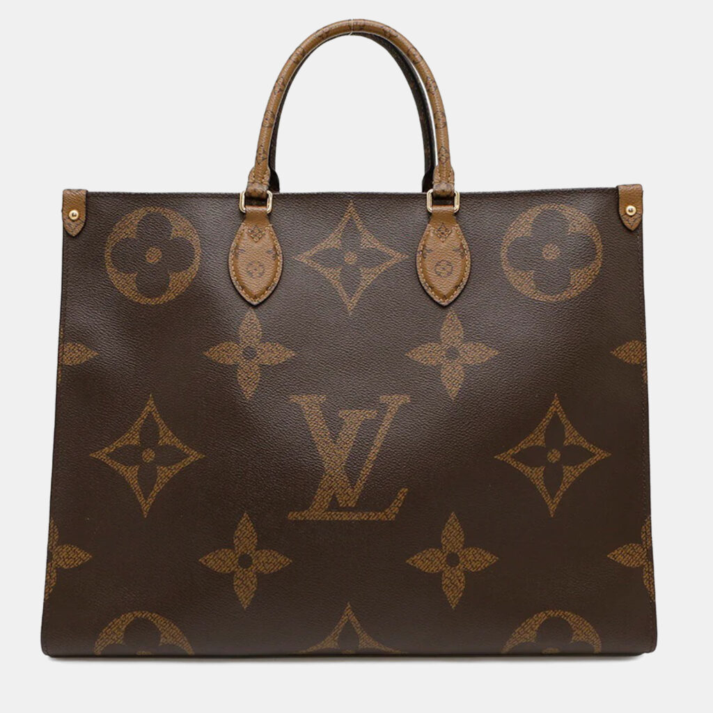 Louis Vuitton OnTheGo GM Monogram Giant Reverse Canvas Tote Bag Louis Vuitton OnTheGo GM Monogram Giant Reverse Canvas Tote Bag