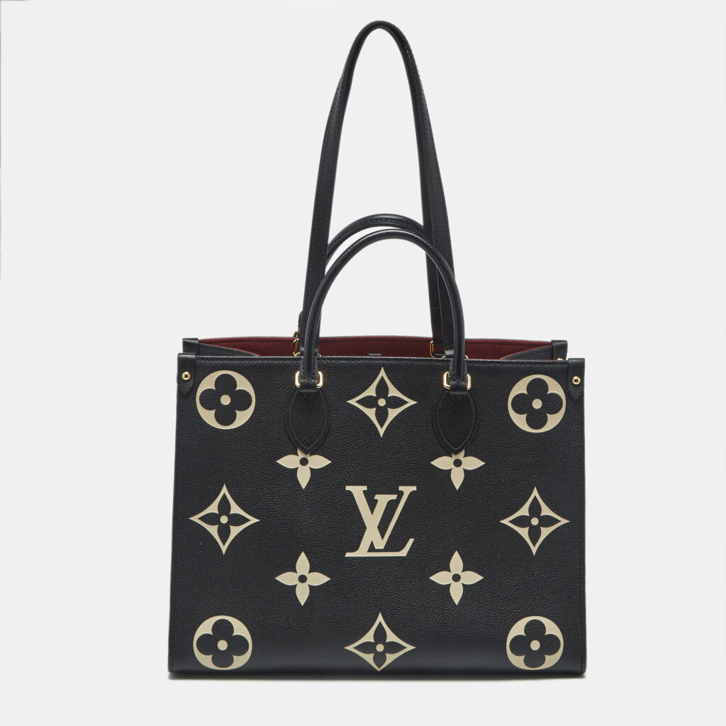 Louis Vuitton Bicolour Monogram Empreinte Leather OnTheGo MM Bag Louis Vuitton Bicolour Monogram Empreinte Leather OnTheGo MM Bag