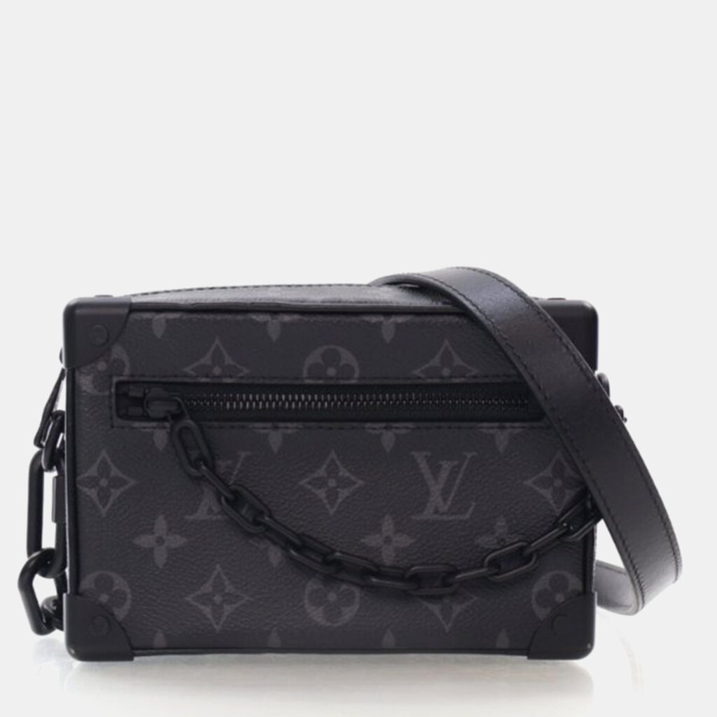 Louis Vuitton Soft Trunk Monogram Eclipse Canvas Shoulder Bag Louis Vuitton Soft Trunk Monogram Eclipse Canvas Shoulder Bag