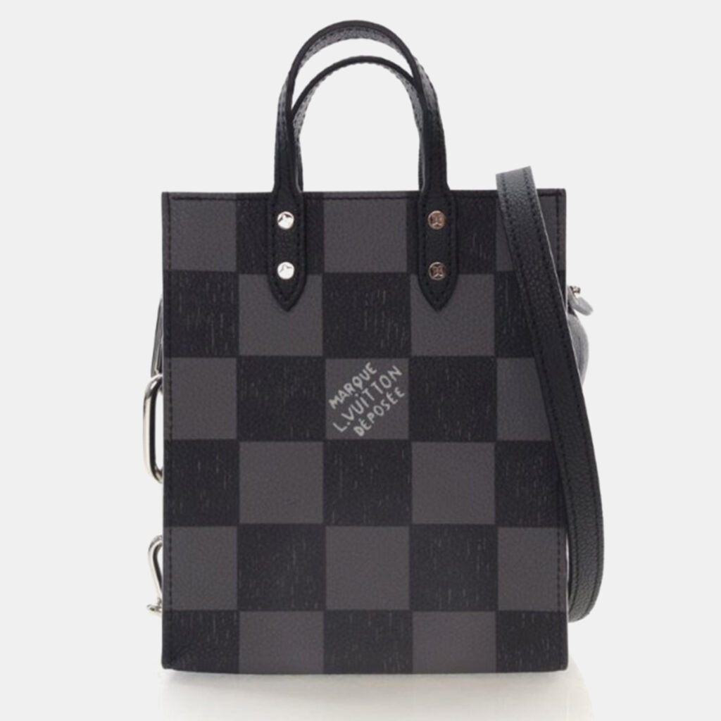 Louis Vuitton Sac Plat XS Damier Checkerboard Canvas Crossbody Bag Louis Vuitton Sac Plat XS Damier Checkerboard Canvas Crossbody Bag