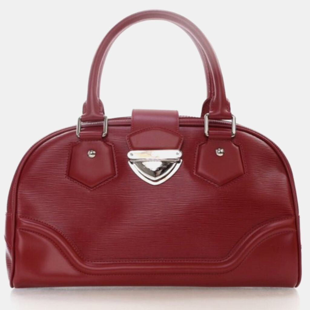 Louis Vuitton Bowling Montaigne GM Red Epi Leather Handbag Louis Vuitton Bowling Montaigne GM Red Epi Leather Handbag