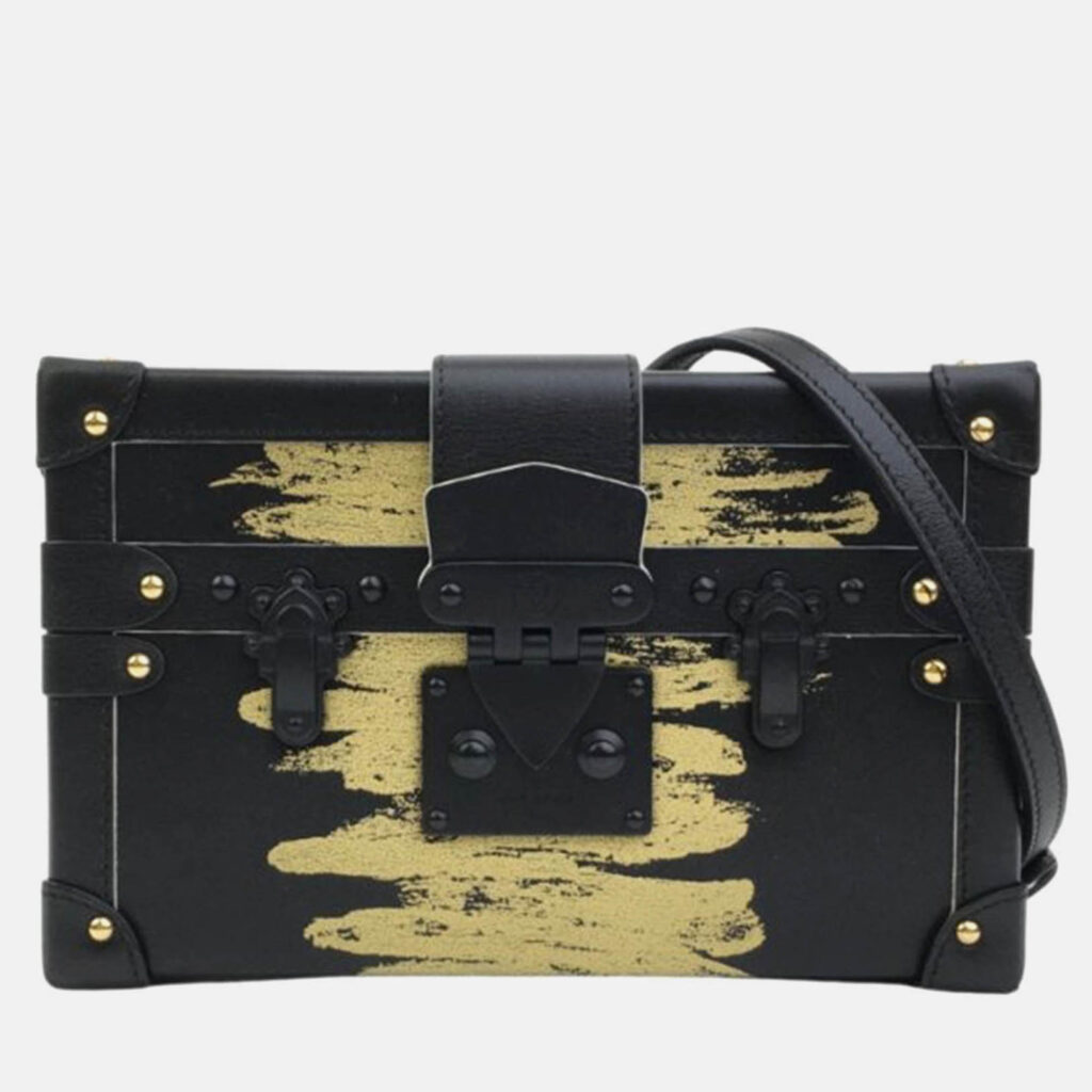 Louis Vuitton Petite Malle Black Monogram Canvas Clutch Bag Louis Vuitton Petite Malle Black Monogram Canvas Clutch Bag