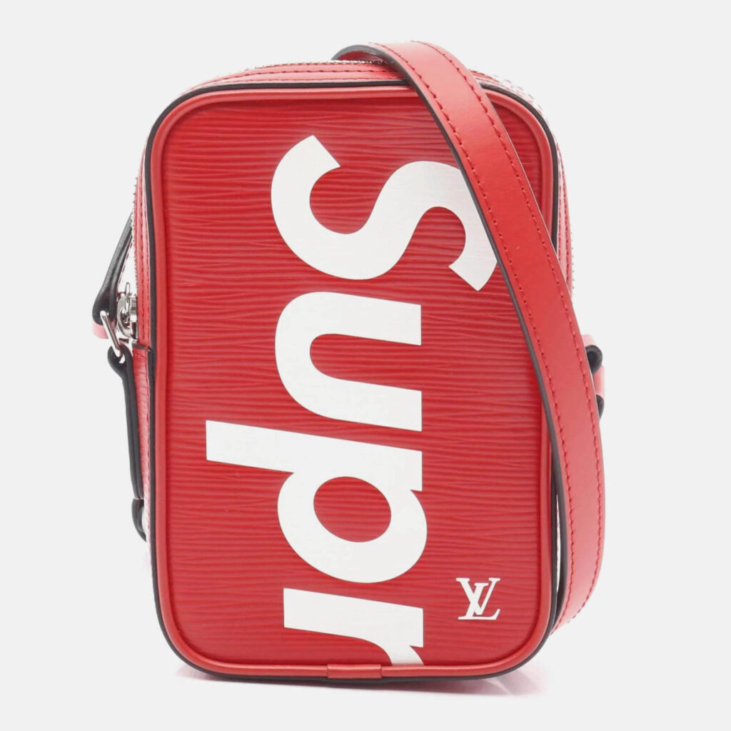 Louis Vuitton Danube PPM Red White Supreme Epi Leather Shoulder Bag Louis Vuitton Danube PPM Red White Supreme Epi Leather Shoulder Bag