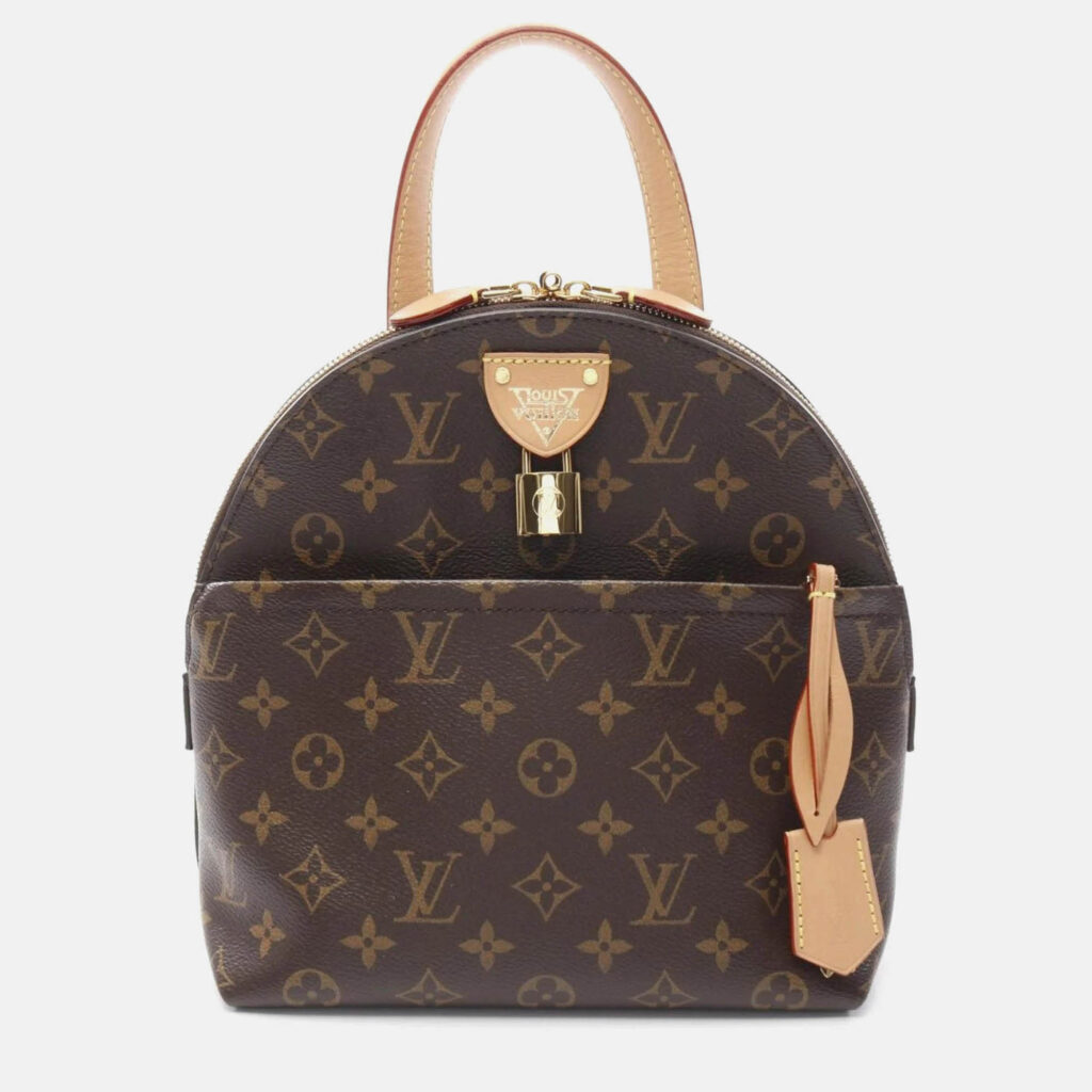 Louis Vuitton Moon Monogram Coated Canvas Leather Backpack Bag Louis Vuitton Moon Monogram Coated Canvas Leather Backpack Bag