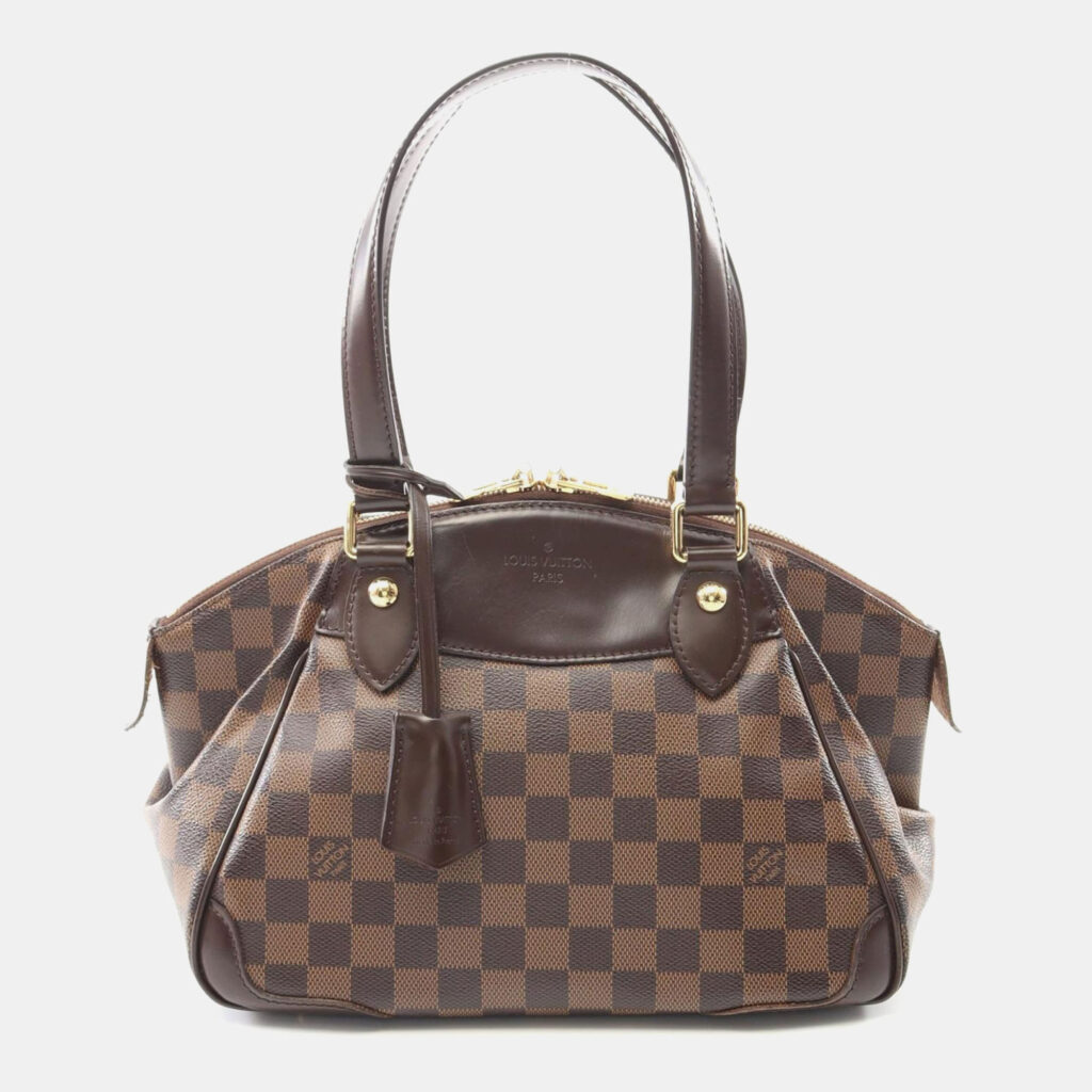 Louis Vuitton Verona PM Brown Damier Ebene Canvas Leather Shoulder Bag
