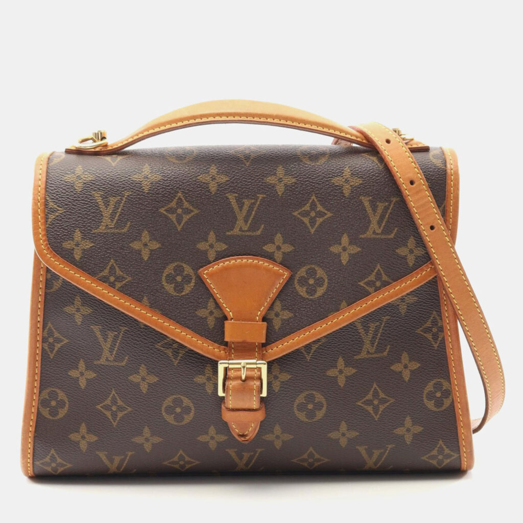 Louis Vuitton Bel Air Brown Monogram Canvas Shoulder Bag Louis Vuitton Bel Air Brown Monogram Canvas Shoulder Bag