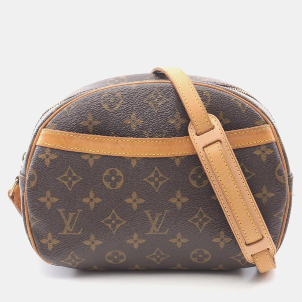 Louis Vuitton Blois Brown Monogram Canvas Shoulder Bag Louis Vuitton Blois Brown Monogram Canvas Shoulder Bag