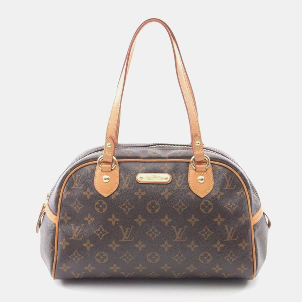 Louis Vuitton Montorgueil PM Brown Monogram Canvas Shoulder Bag Louis Vuitton Montorgueil PM Brown Monogram Canvas Shoulder Bag
