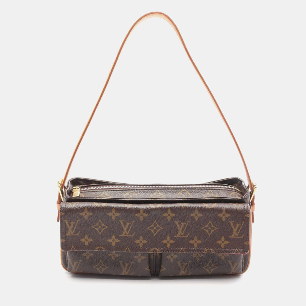 Louis Vuitton Vivacite MM Brown Monogram Canvas Shoulder Bag