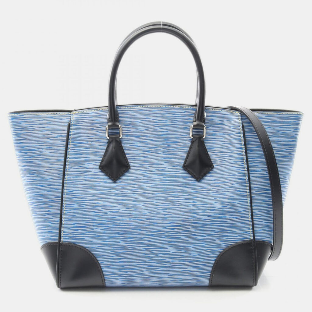 Louis Vuitton Phoenix MM Blue Epi Leather Tote Bag Louis Vuitton Phoenix MM Blue Epi Leather Tote Bag