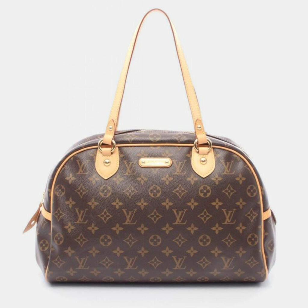 Louis Vuitton Montorgueil GM Brown Monogram Canvas Shoulder Bag Louis Vuitton Montorgueil GM Brown Monogram Canvas Shoulder Bag