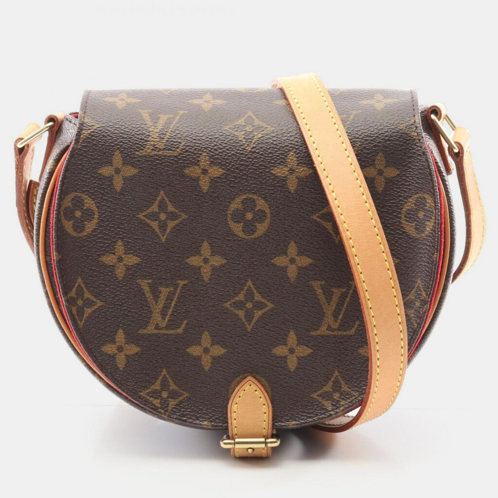 Louis Vuitton Tambourin Brown Monogram Canvas Crossbody Bag Louis Vuitton Tambourin Brown Monogram Canvas Crossbody Bag
