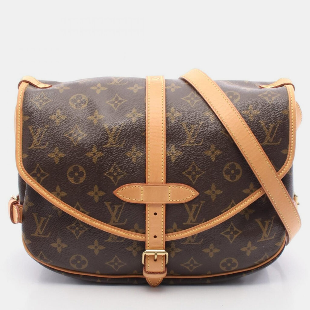 Louis Vuitton Saumur 30 Brown Monogram Canvas Crossbody Bag