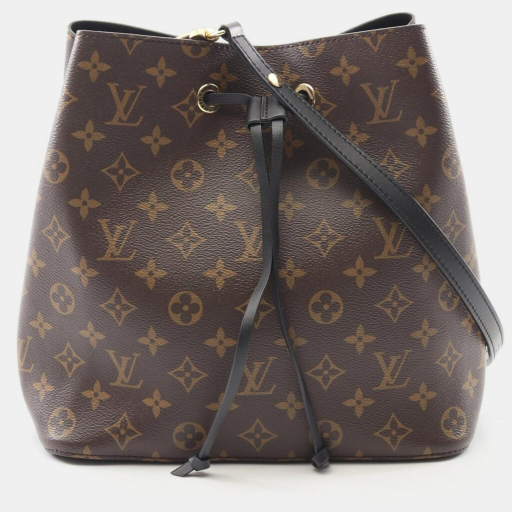 Louis Vuitton NeoNoe PM Brown Noir Monogram Canvas Shoulder Bag