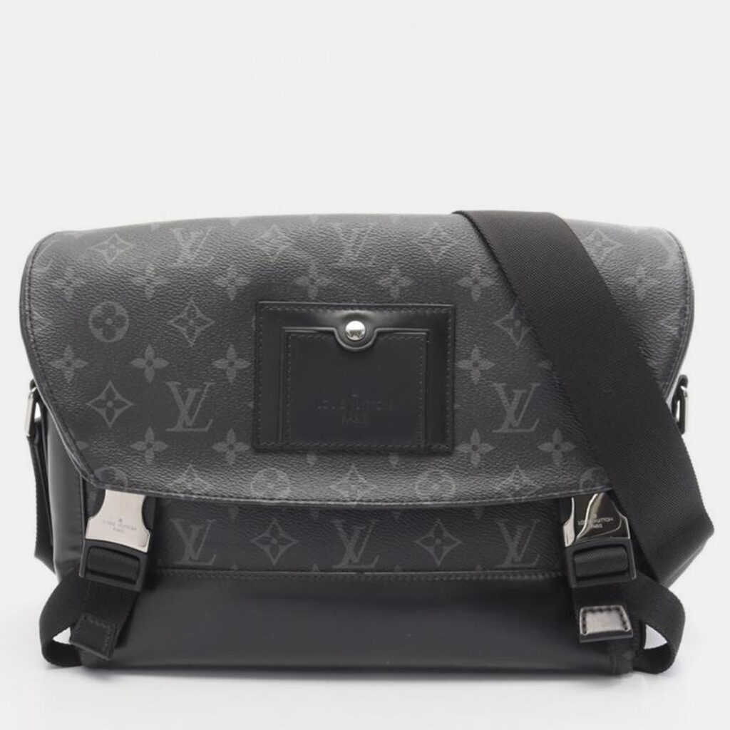 Louis Vuitton Messenger Voyage PM Black Monogram Eclipse Canvas Crossbody Bag