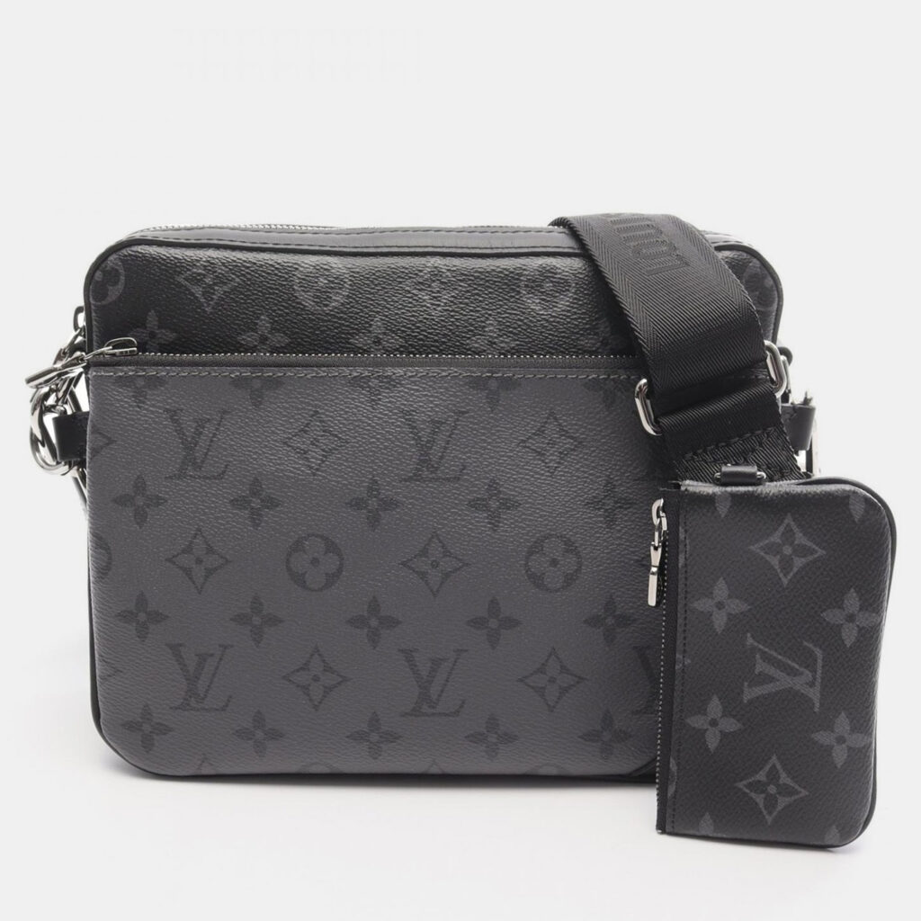 Louis Vuitton Trio Messenger Black Monogram Eclipse Canvas Crossbody Bag