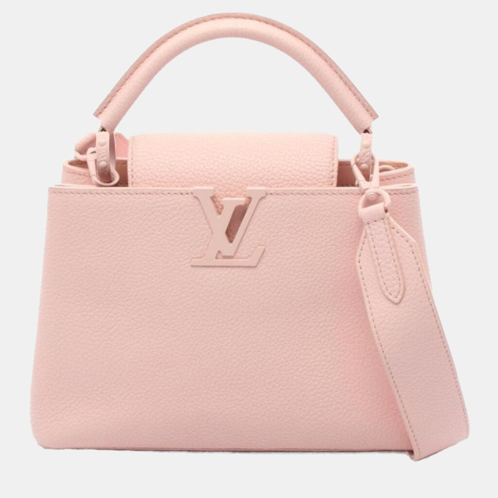 Louis Vuitton Capucines BB Audrose Leather Top Handle Bag Louis Vuitton Capucines BB Audrose Leather Top Handle Bag