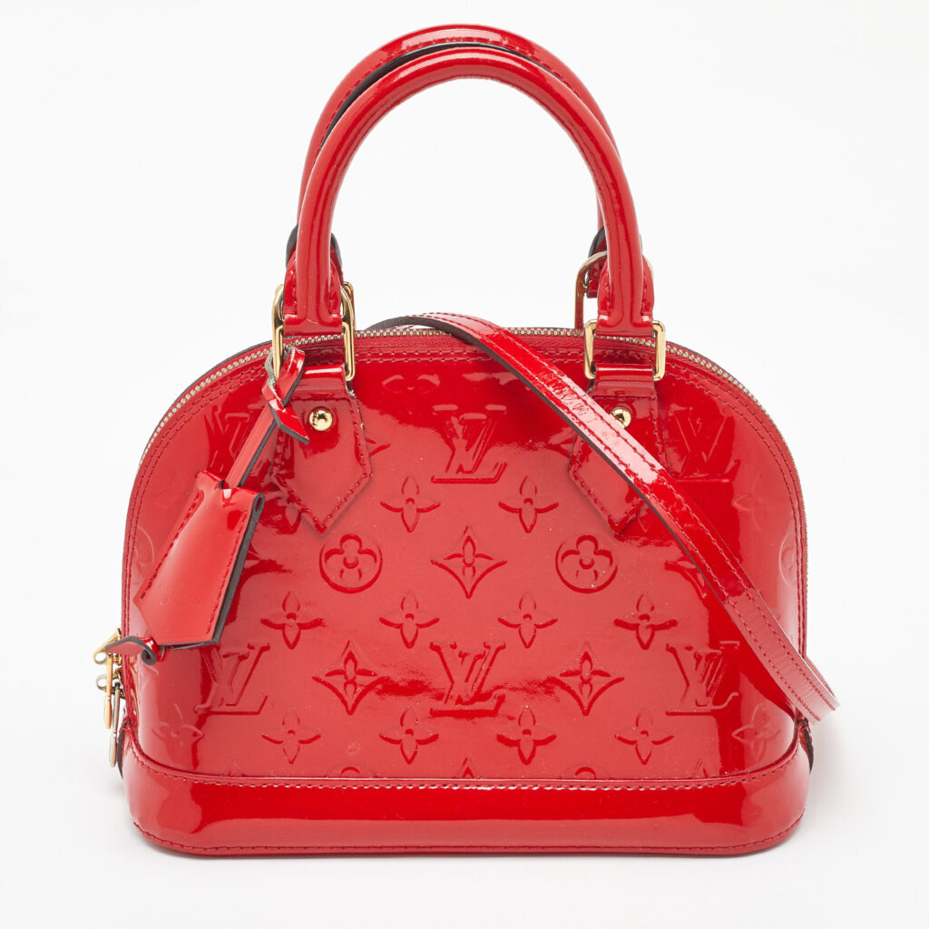 Louis Vuitton Cerise Monogram Vernis Alma BB Bag Louis Vuitton Cerise Monogram Vernis Alma BB Bag