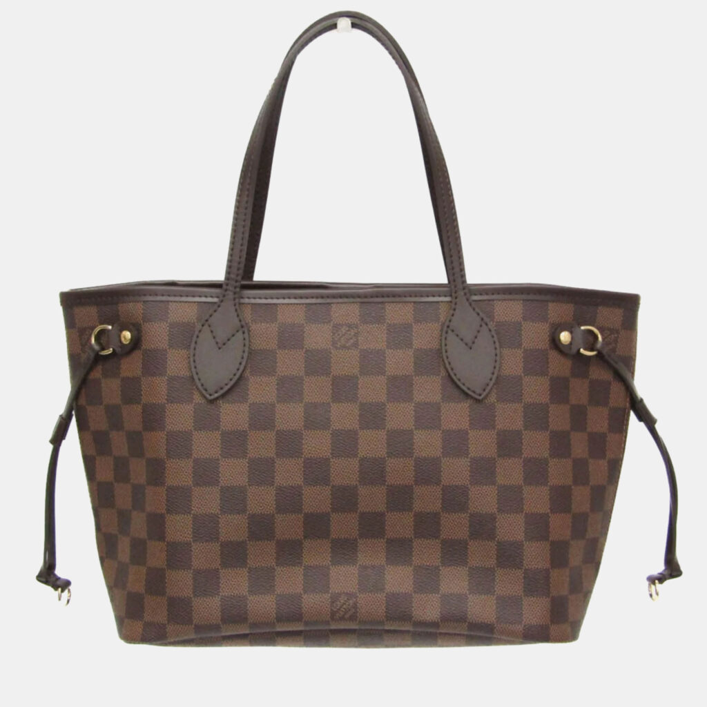 Louis Vuitton Neverfull PM Damier Ebene Coated Canvas Tote Bag