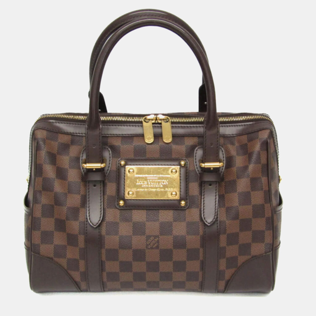 Louis Vuitton Berkeley Damier Ebene Coated Canvas Shoulder Bag Louis Vuitton Berkeley Damier Ebene Coated Canvas Shoulder Bag