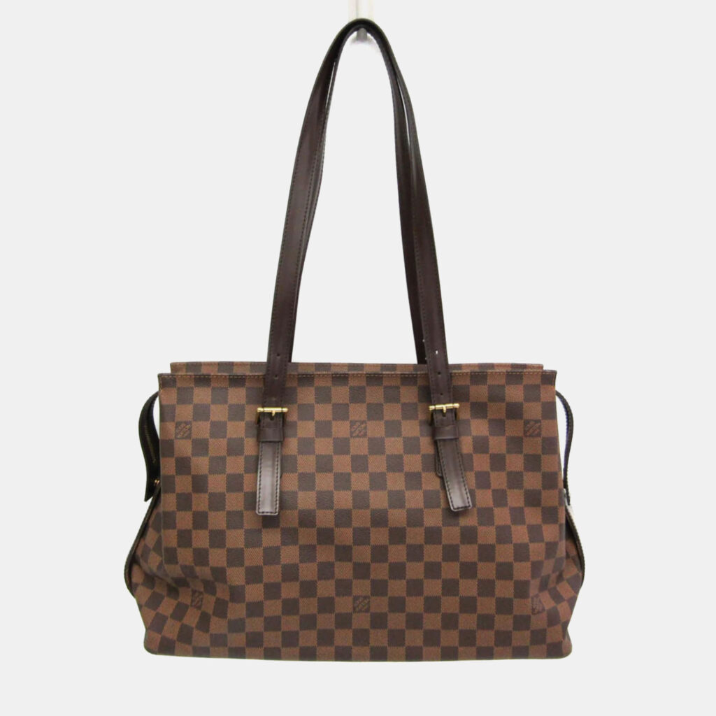 Louis Vuitton Chelsea Damier Ebene Coated Canvas Shoulder Bag Louis Vuitton Chelsea Damier Ebene Coated Canvas Shoulder Bag