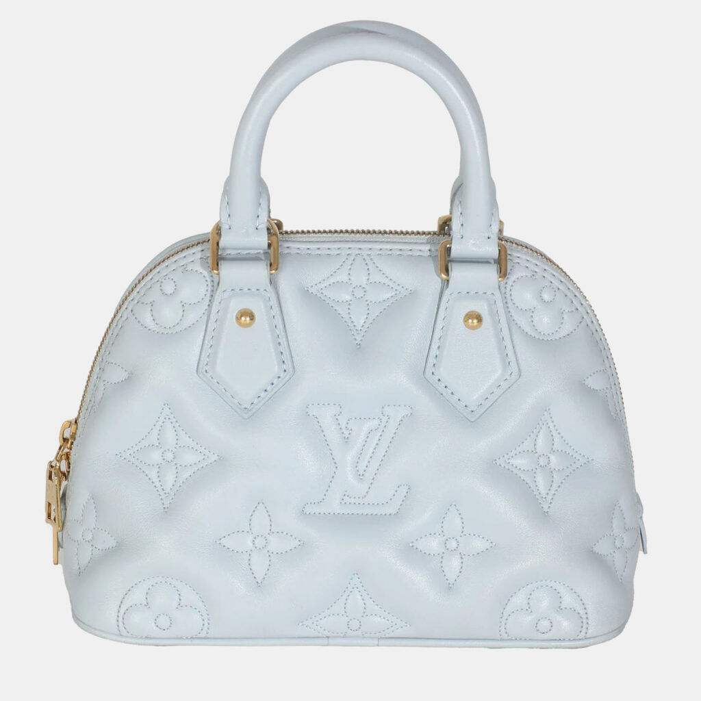 Louis Vuitton Blue Glacier Bubblegram Calfskin Alma BB Bag Louis Vuitton Blue Glacier Bubblegram Calfskin Alma BB Bag