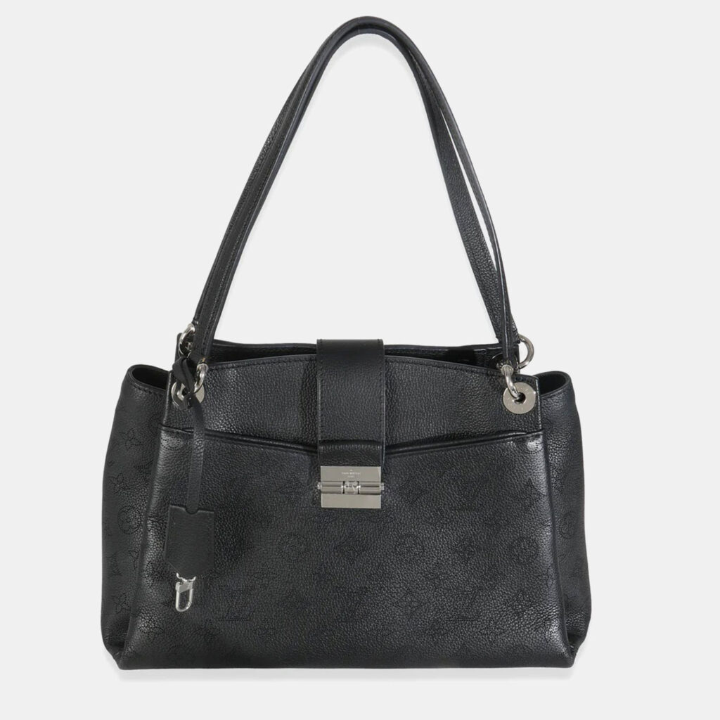 Louis Vuitton Black Monogram Mahina Sevres Bag Louis Vuitton Black Monogram Mahina Sevres Bag