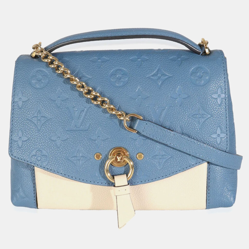 Louis Vuitton Denim Creme Monogram Empreinte Blanche BB Louis Vuitton Denim Creme Monogram Empreinte Blanche BB