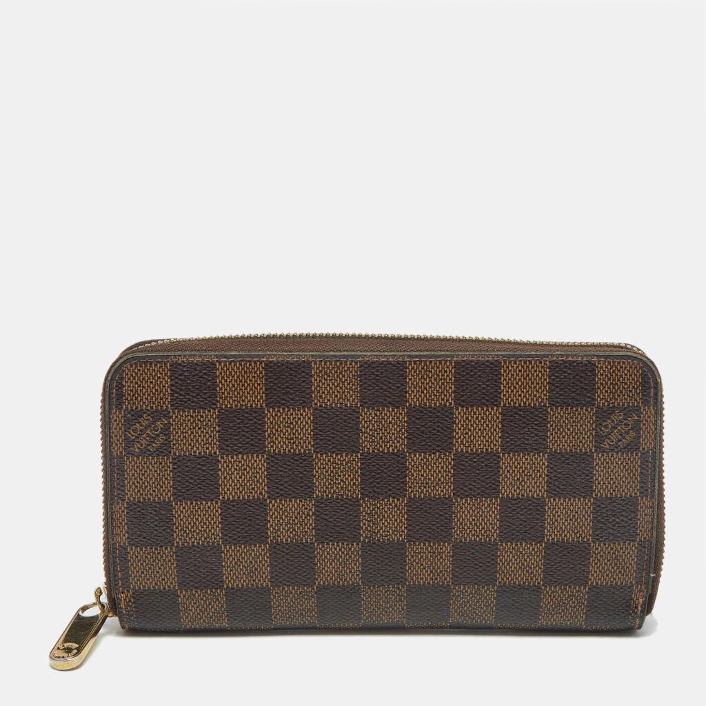 Louis Vuitton Damier Ebene Canvas Zippy Wallet Louis Vuitton Damier Ebene Canvas Zippy Wallet