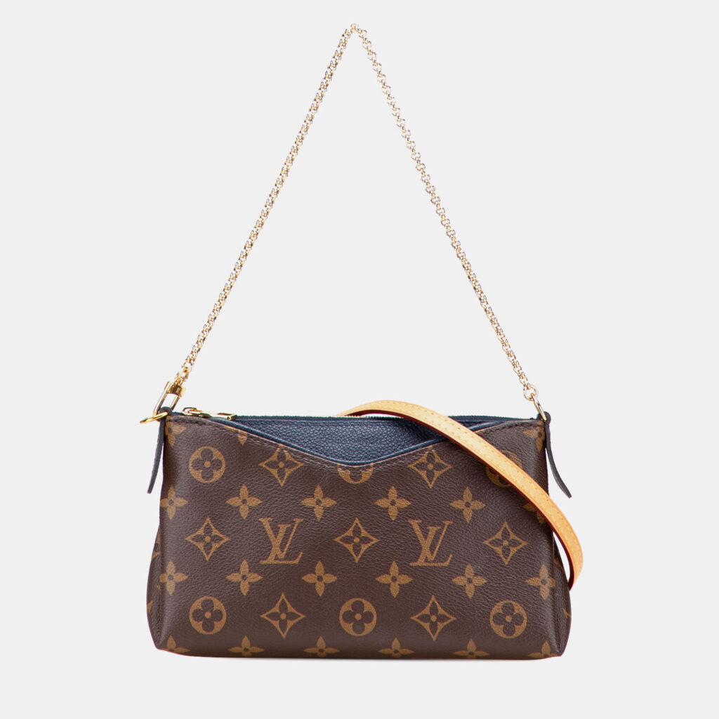Louis Vuitton Brown Monogram Pallas Clutch