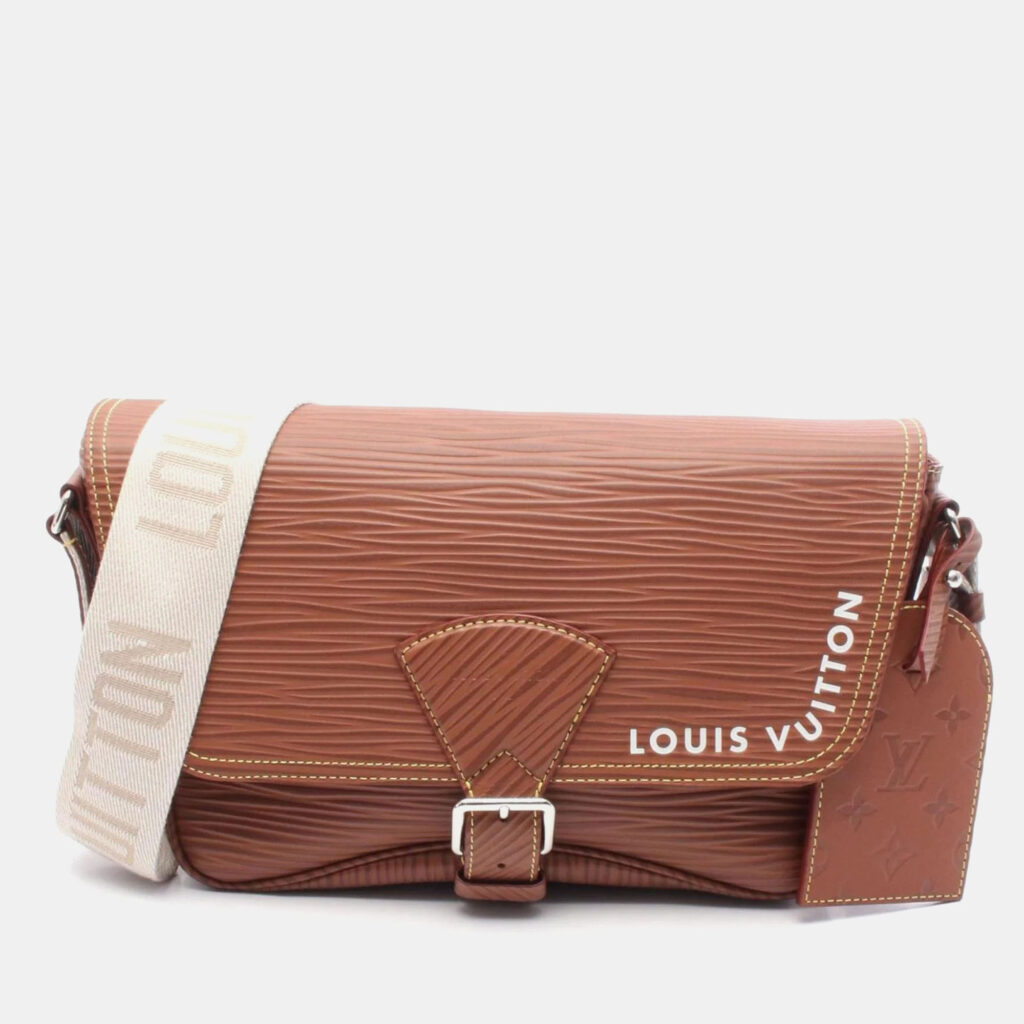 Louis Vuitton Montsouris XL Brown Epi Leather Shoulder Bag
