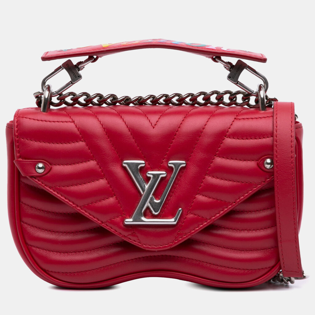 Louis Vuitton Red New Wave Chain Bag PM Louis Vuitton Red New Wave Chain Bag PM