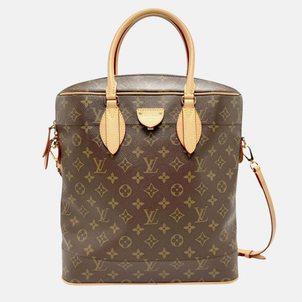 Louis Vuitton Carryall MM Brown Monogram Coated Canvas Shoulder Bag Louis Vuitton Carryall MM Brown Monogram Coated Canvas Shoulder Bag
