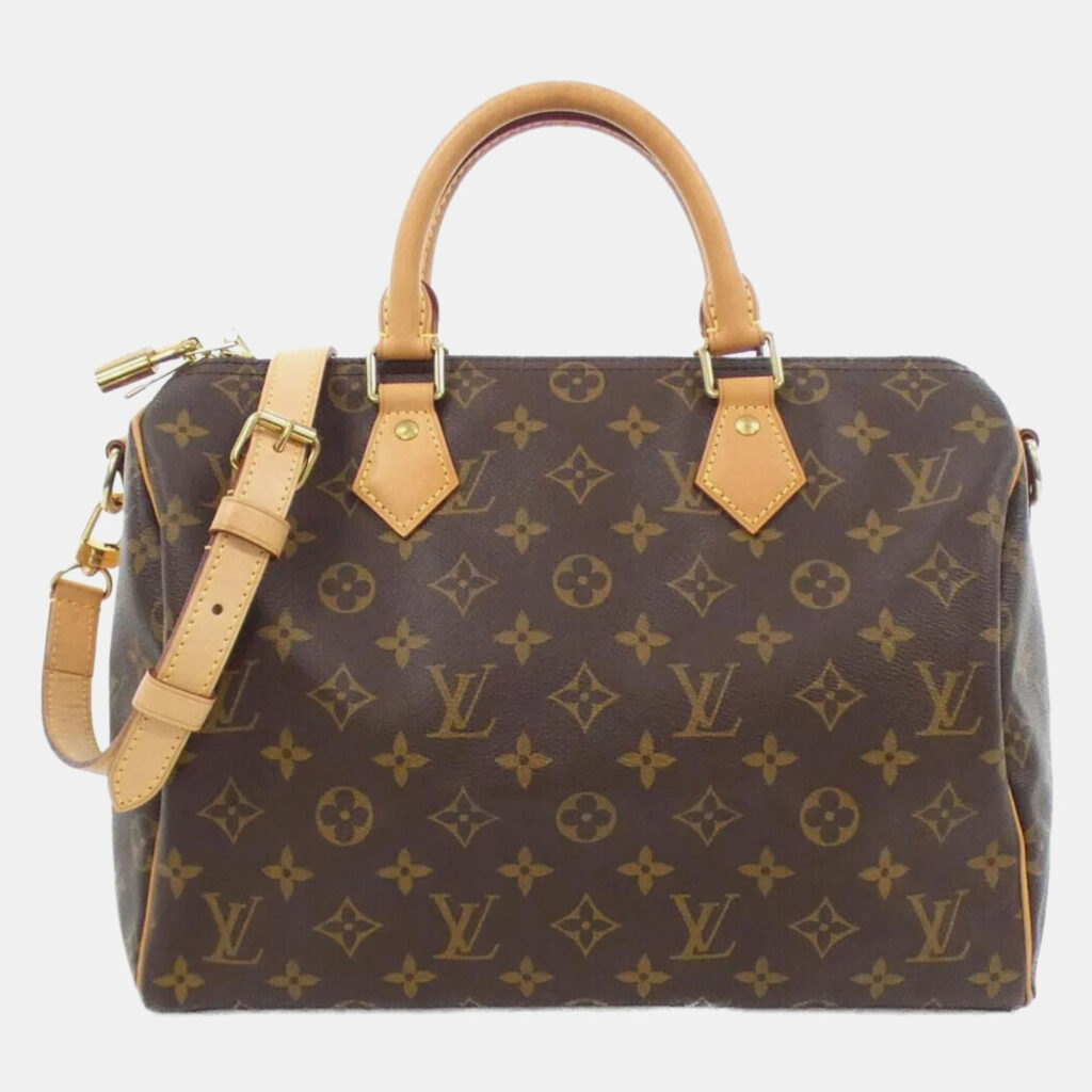 Louis Vuitton Speedy Bandouliere 30 Monogram Coated Canvas Boston Bag