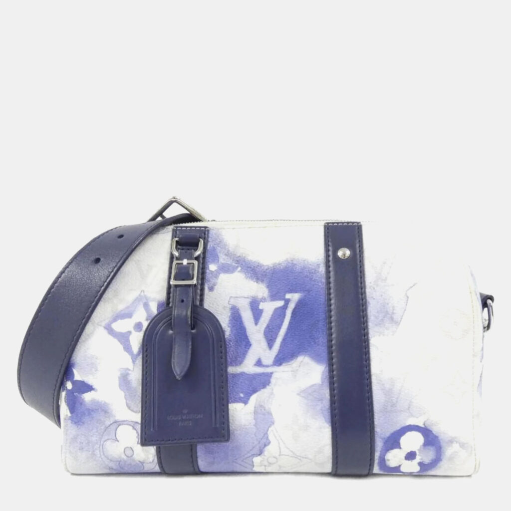 Louis Vuitton City Keepall Blue Watercolor Monogram Canvas Boston Bag Louis Vuitton City Keepall Blue Watercolor Monogram Canvas Boston Bag