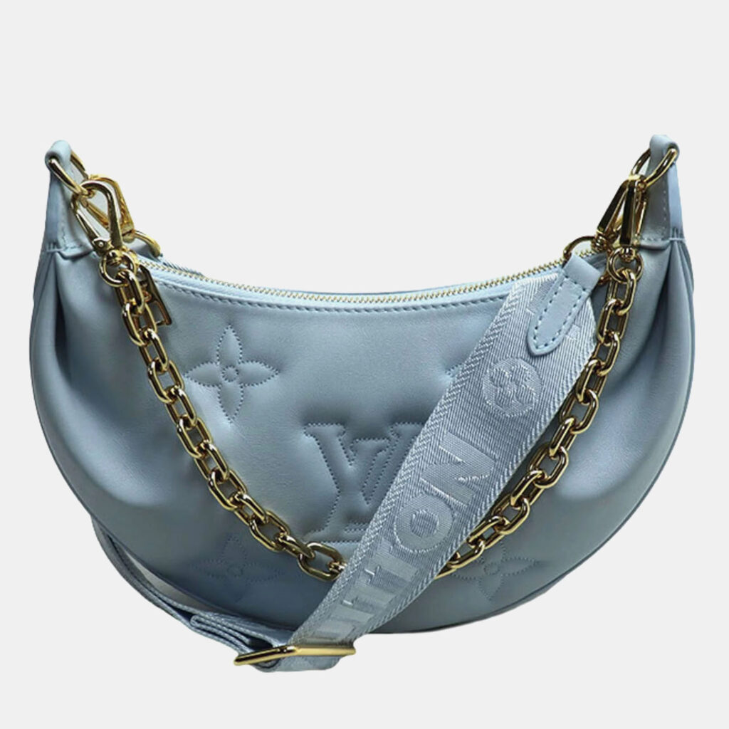 Louis Vuitton Over The Moon Bubblegram Blue Glacier Leather Shoulder Bag Louis Vuitton Over The Moon Bubblegram Blue Glacier Leather Shoulder Bag