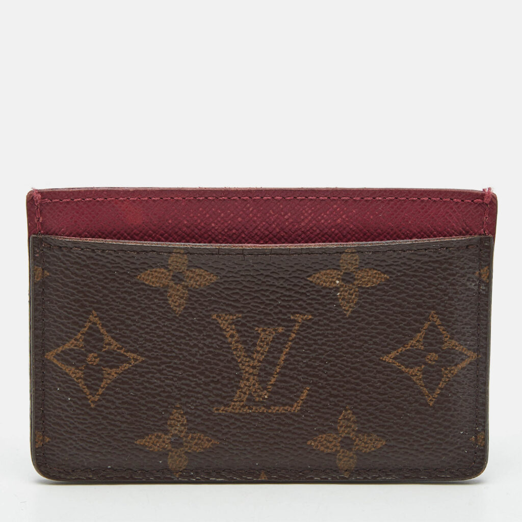 Louis Vuitton Fuchsia Monogram Canvas Card Holder Louis Vuitton Fuchsia Monogram Canvas Card Holder