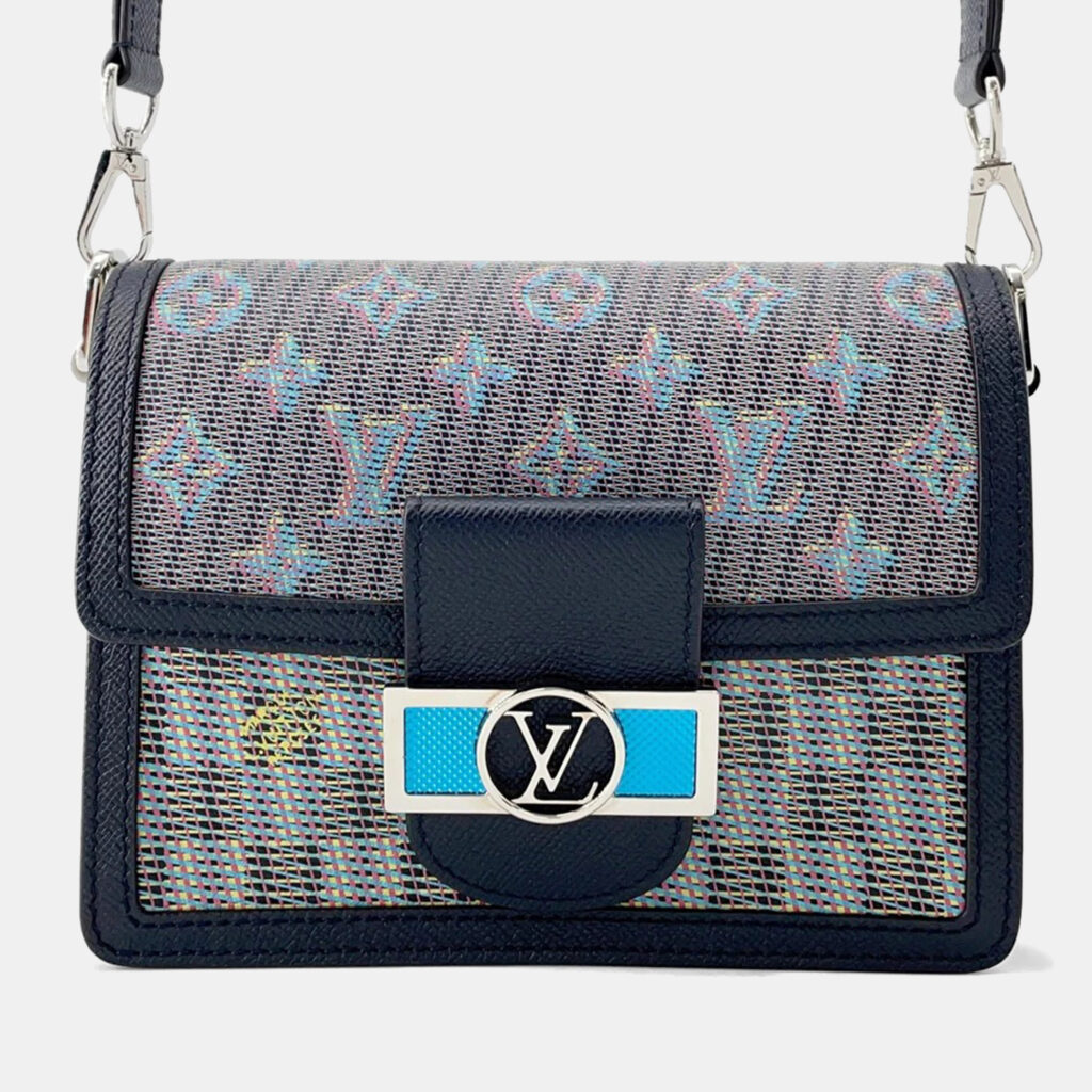 Louis Vuitton Dauphine Mini Navy Multicolor Leather Bag