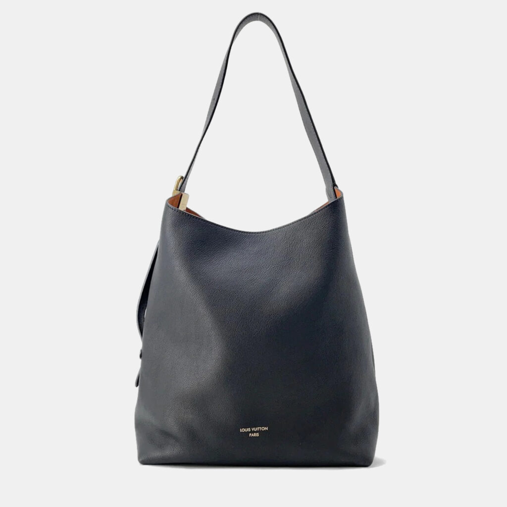 Louis Vuitton Lowkey Hobo MM Noir Grained Calf Leather Bag