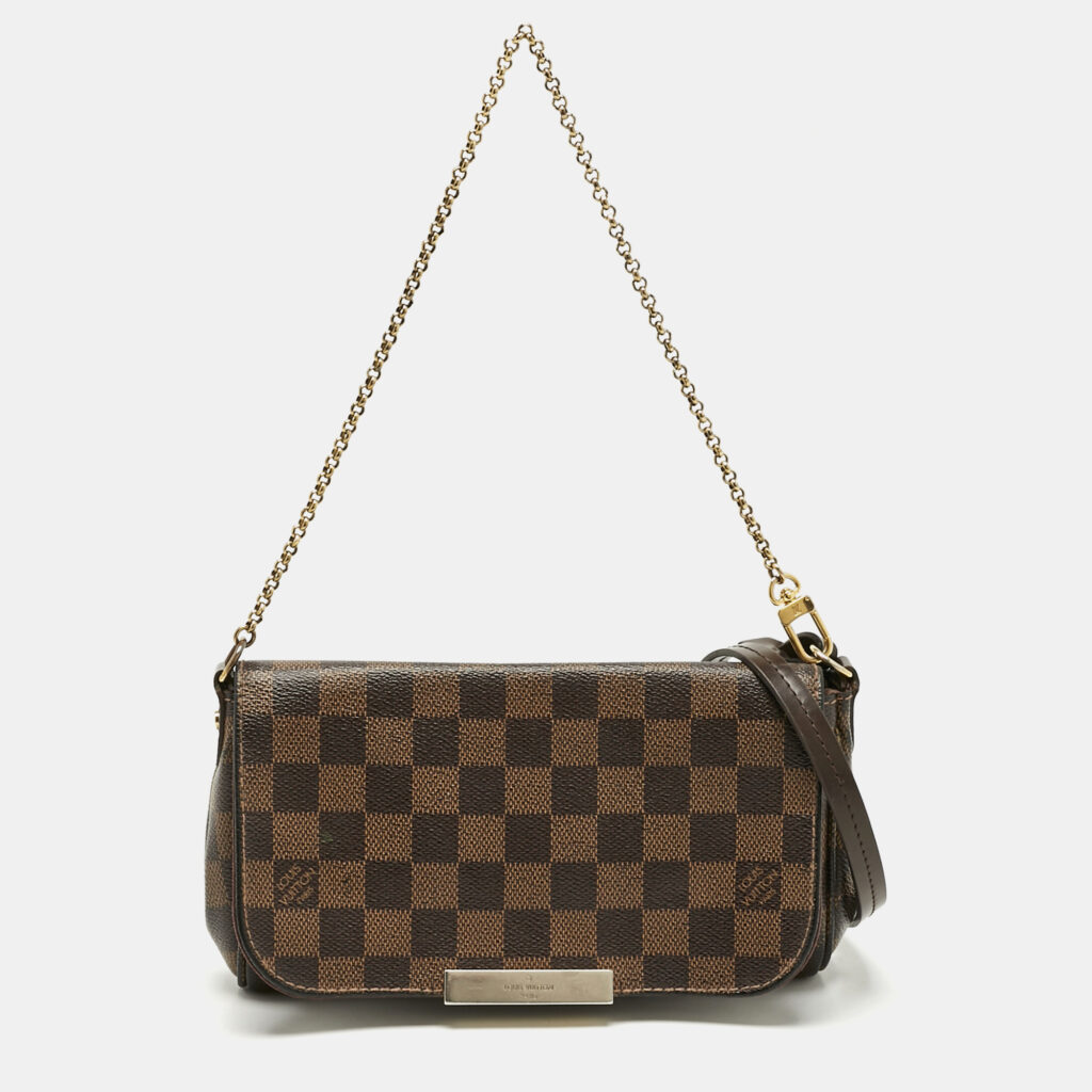 Louis Vuitton Damier Ebene Canvas Favorite PM Bag