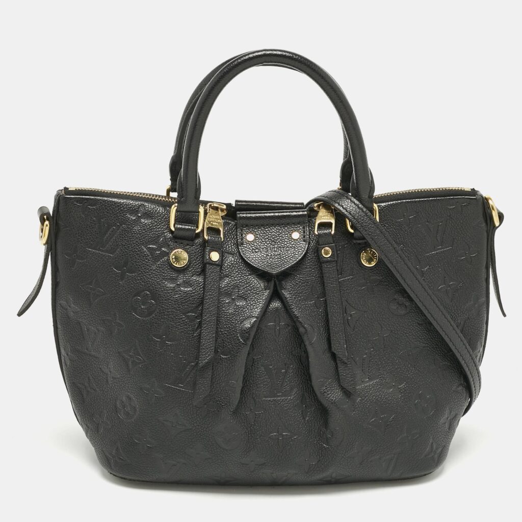 Louis Vuitton Black Monogram Empreinte Leather Mazarine PM Bag