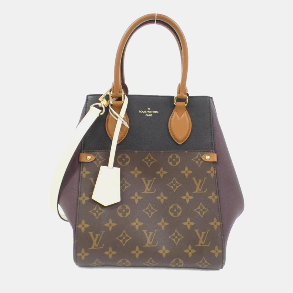 Louis Vuitton Fold Tote MM Monogram Coated Canvas Tote Bag Louis Vuitton Fold Tote MM Monogram Coated Canvas Tote Bag