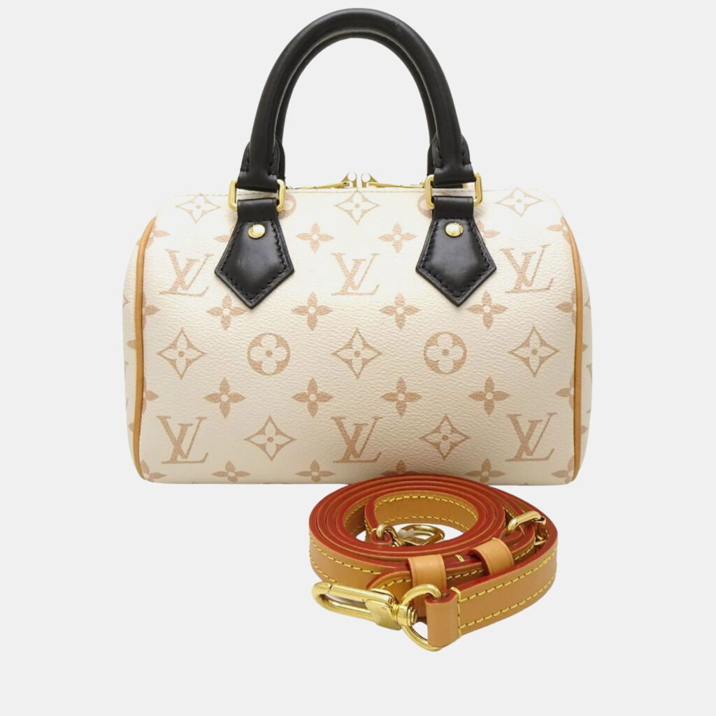 Louis Vuitton Speedy Bandouliere 20 Dune Monogram Canvas Shoulder Bag Louis Vuitton Speedy Bandouliere 20 Dune Monogram Canvas Shoulder Bag