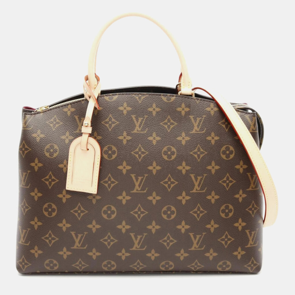 Louis Vuitton Grand Palais MM Brown Monogram Coated Canvas Shoulder Bag Louis Vuitton Grand Palais MM Brown Monogram Coated Canvas Shoulder Bag