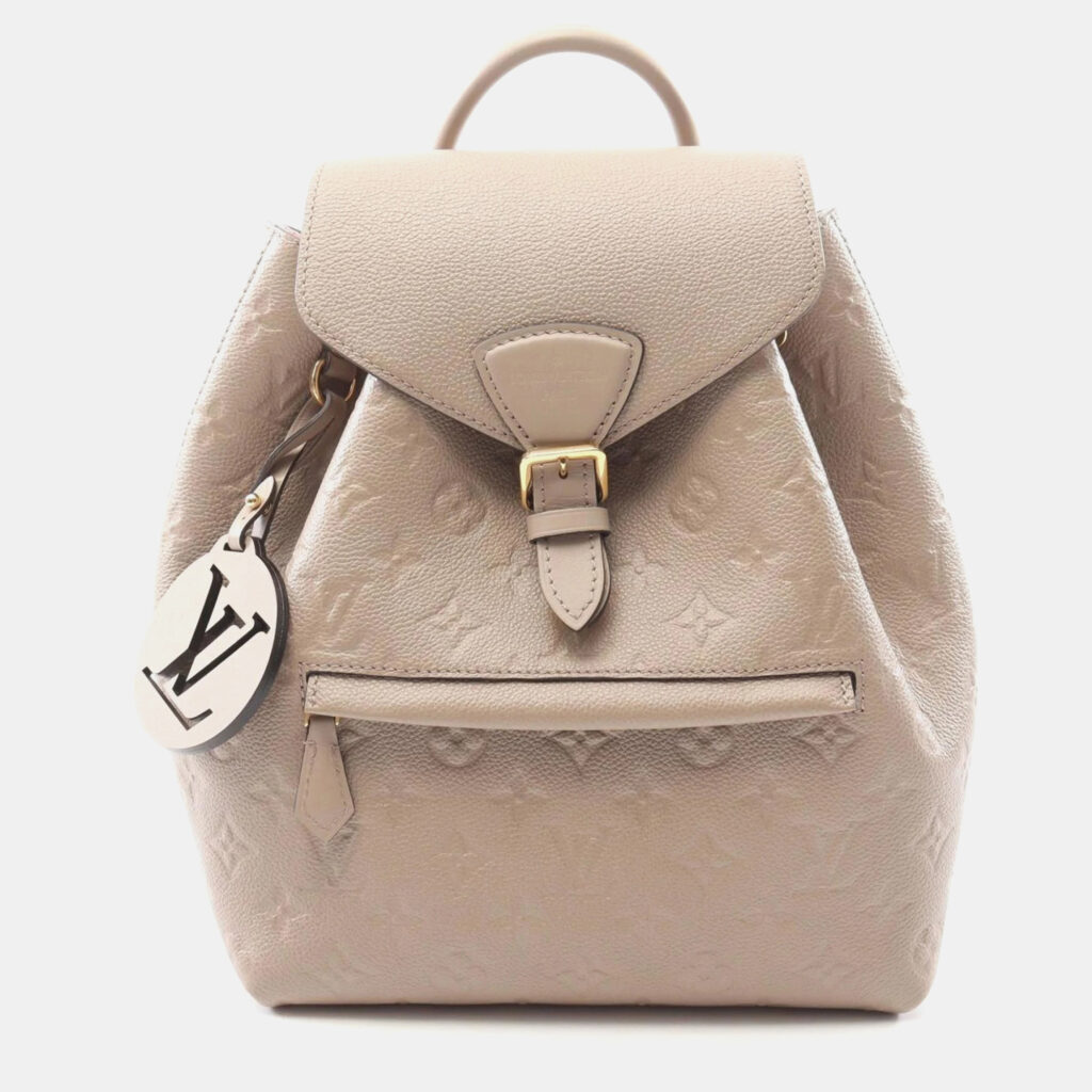 Louis Vuitton Montsouris PM Beige Monogram Empreinte Leather Backpack Louis Vuitton Montsouris PM Beige Monogram Empreinte Leather Backpack